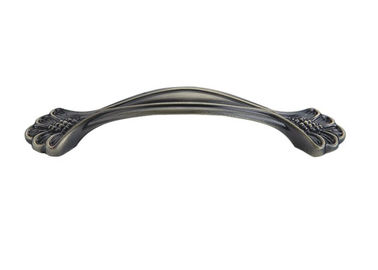 leaf design zinc alloy hardware kitchen cabinet antique furniture pull handle  cabinet